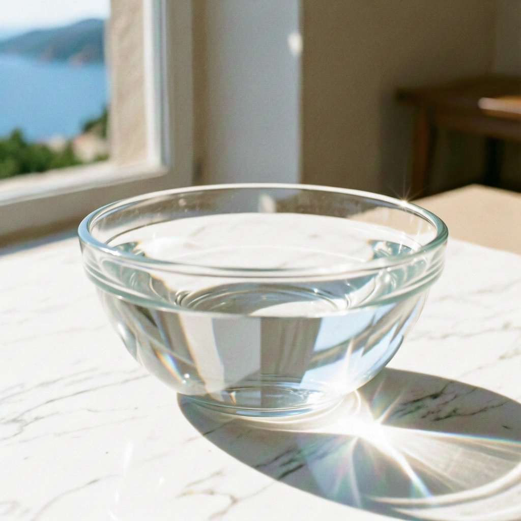 Clean clarity of water and light